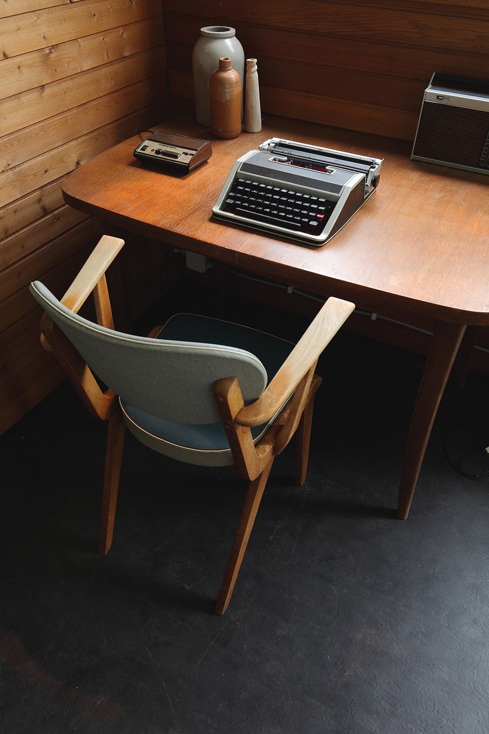 Sixties Work Desk In An Old Cabin