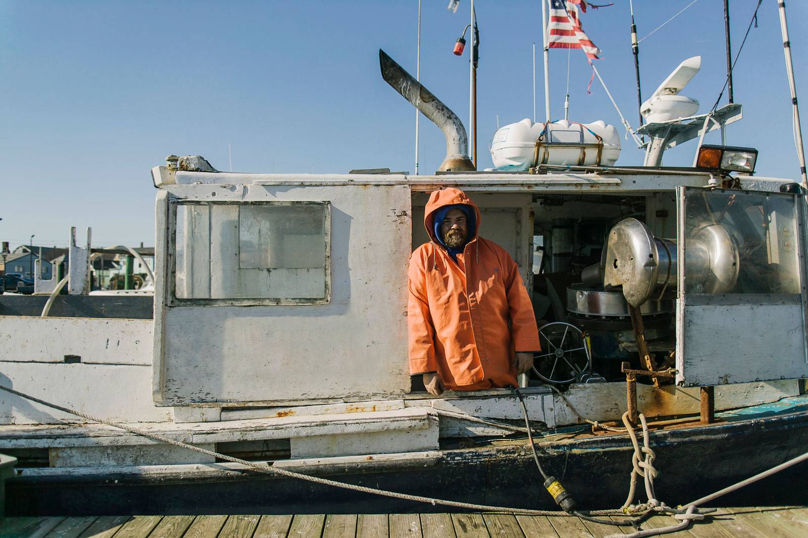 Portrait of Commercial Fisherman on his boat
