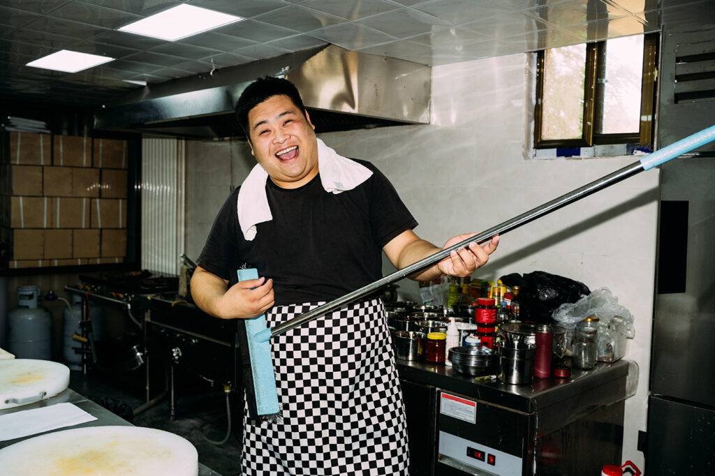 Funny Working Moment Of Asian Chef