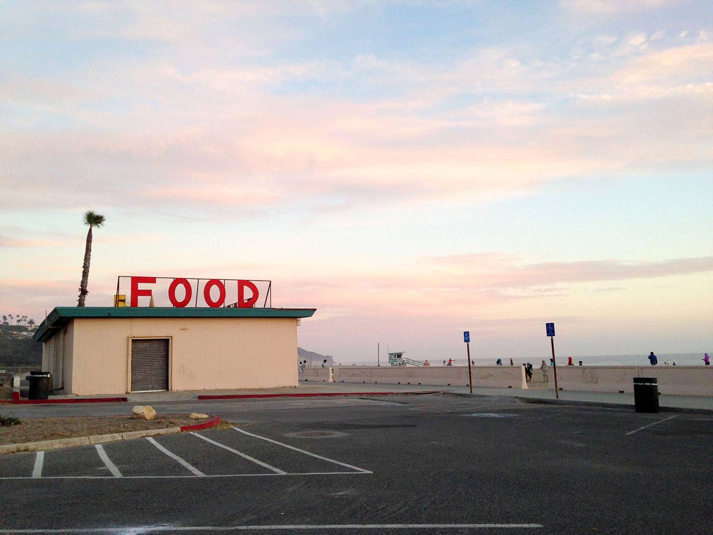 Convenience store on the beach in Malibu, CA