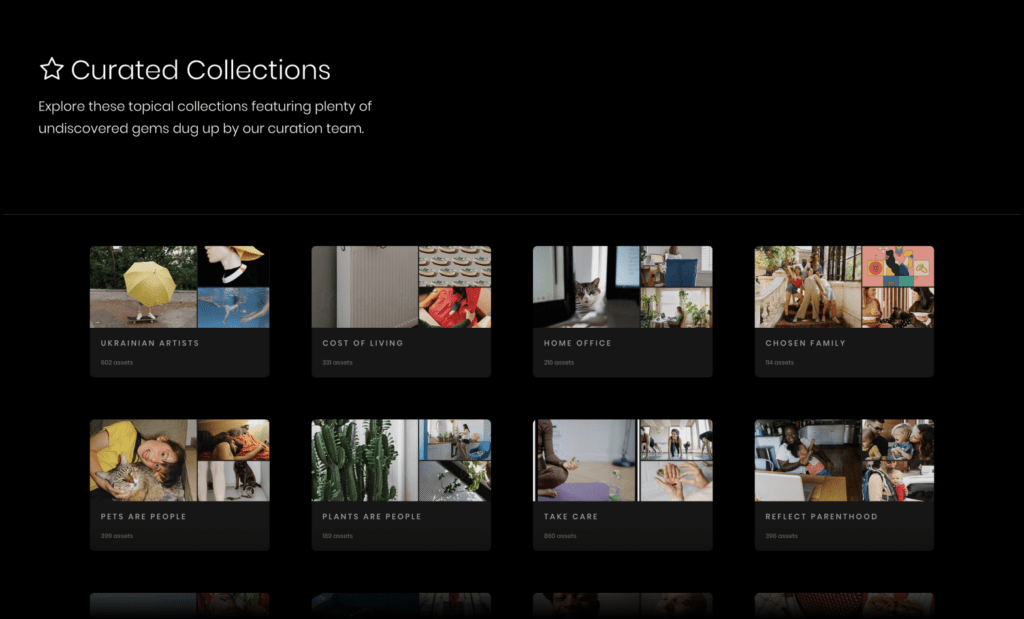 Curated Collections gallery preview