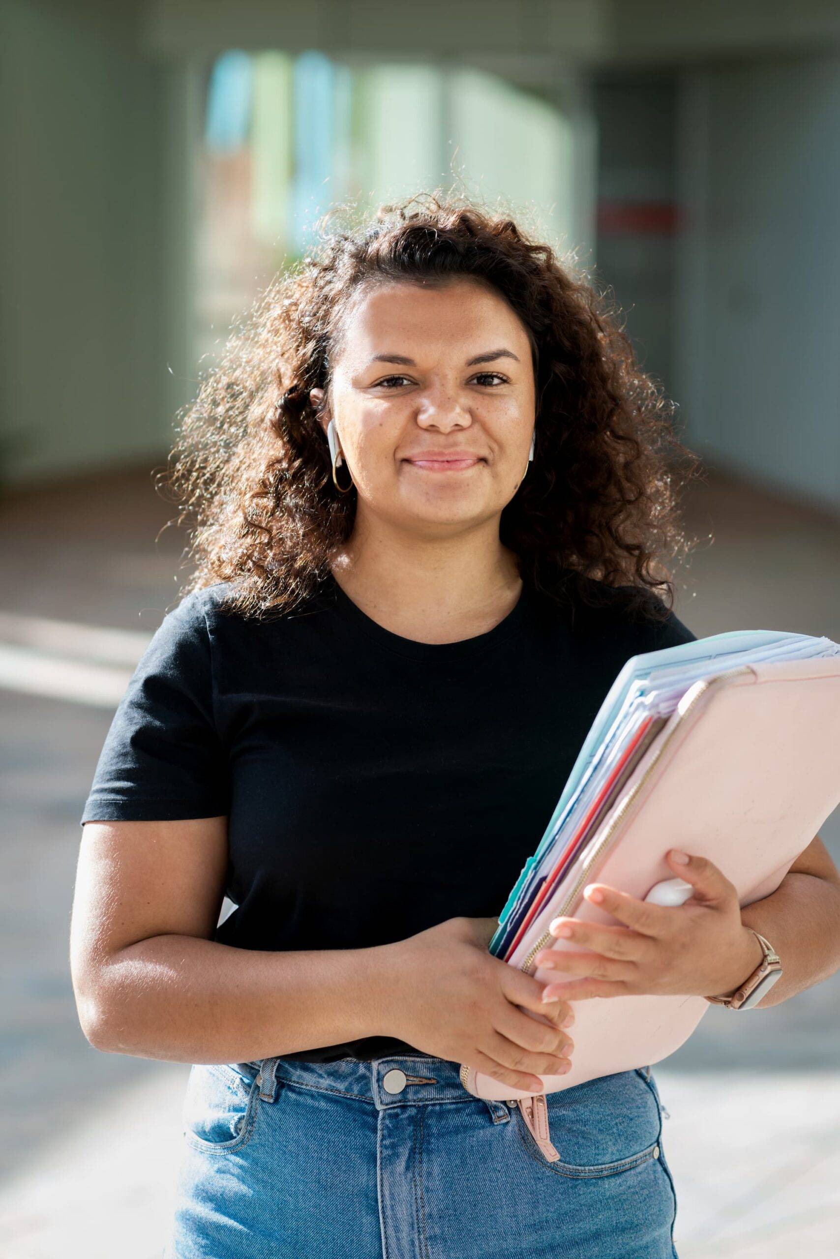 portrait of aboriginal student on campus