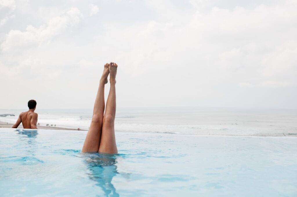 Handstand In An Infinity Pool