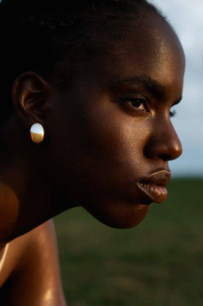 Woman's Face In Profile