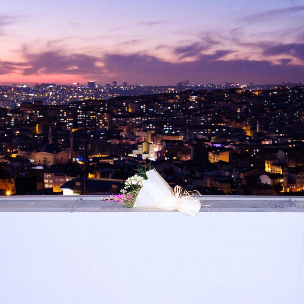 Abandoned Bouquet In Istanbul