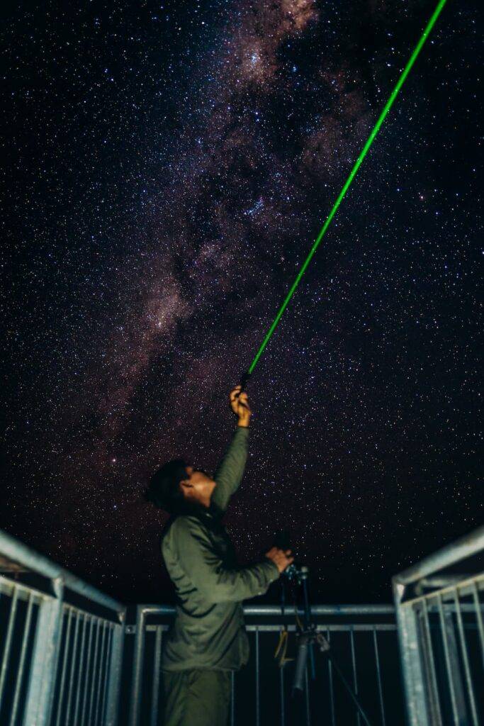 Man Pointing To The Stars