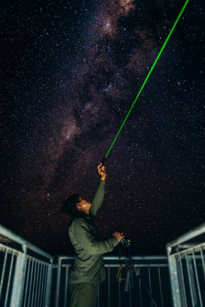 Man Pointing To The Stars