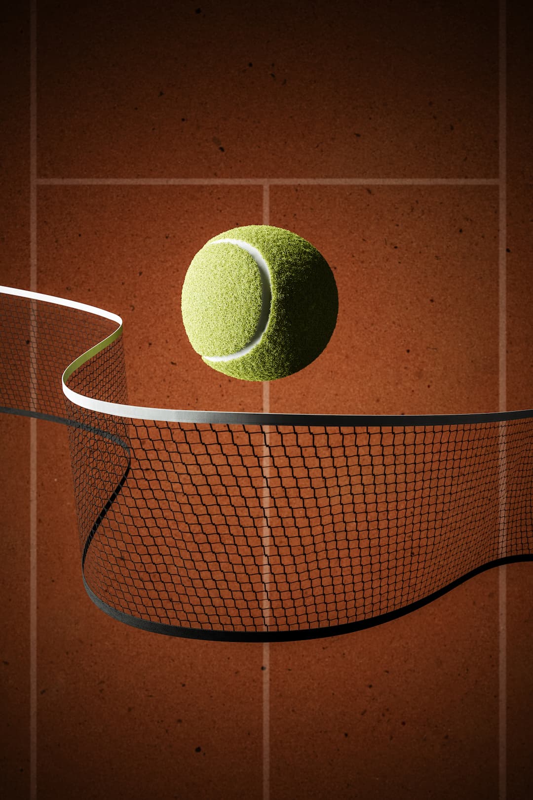 Tennis concept. 3d/CGI